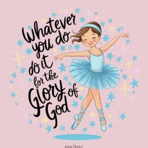 Do it for the Glory of God - Ballerina - Girl's Tee