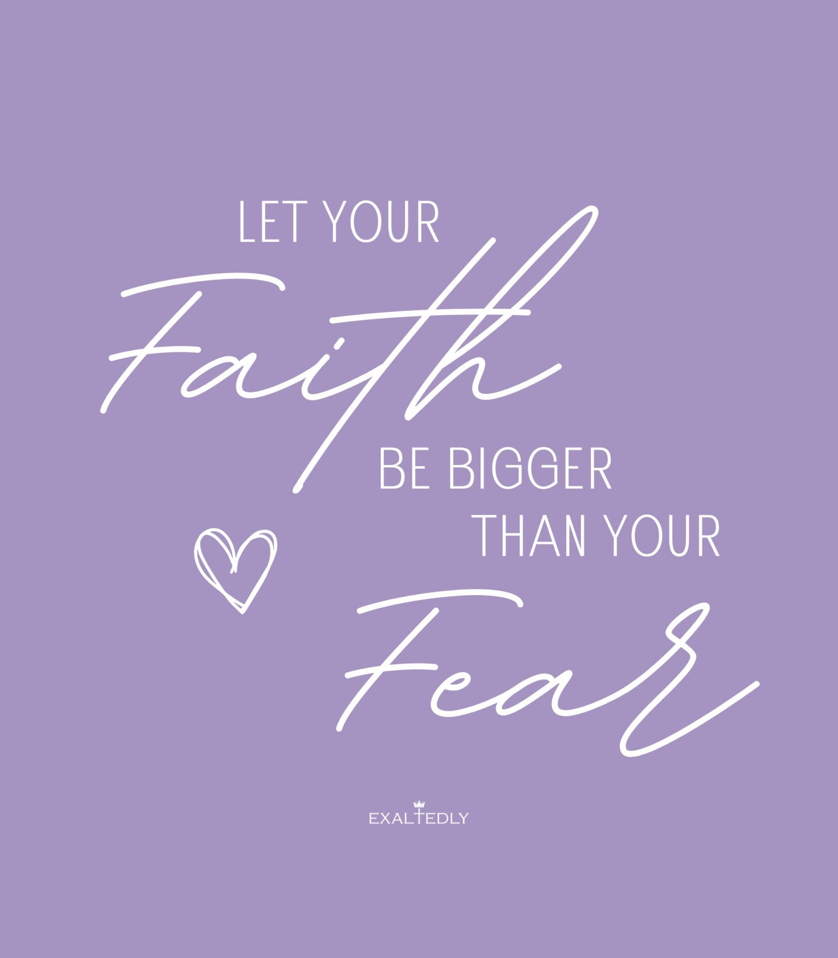 Faith Bigger Than Fear Women's Tee - Hover