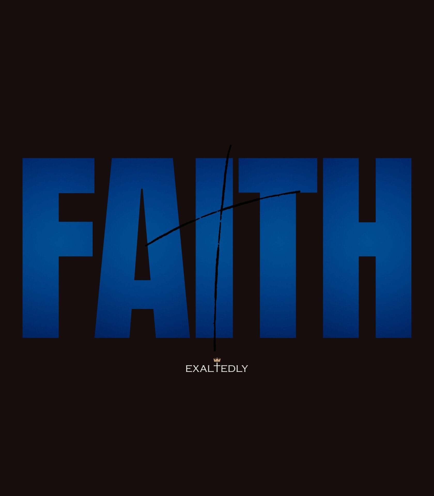 Faith Etched Cross Men's Tee - Hover