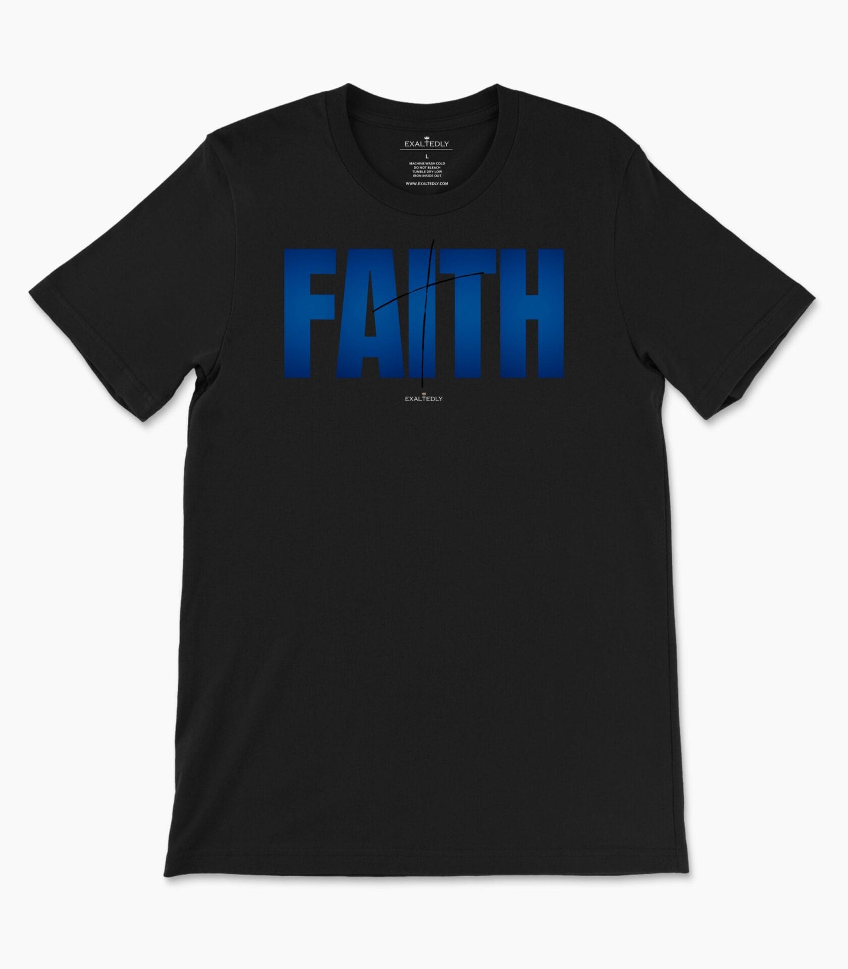 Faith Etched Cross Men's Tee