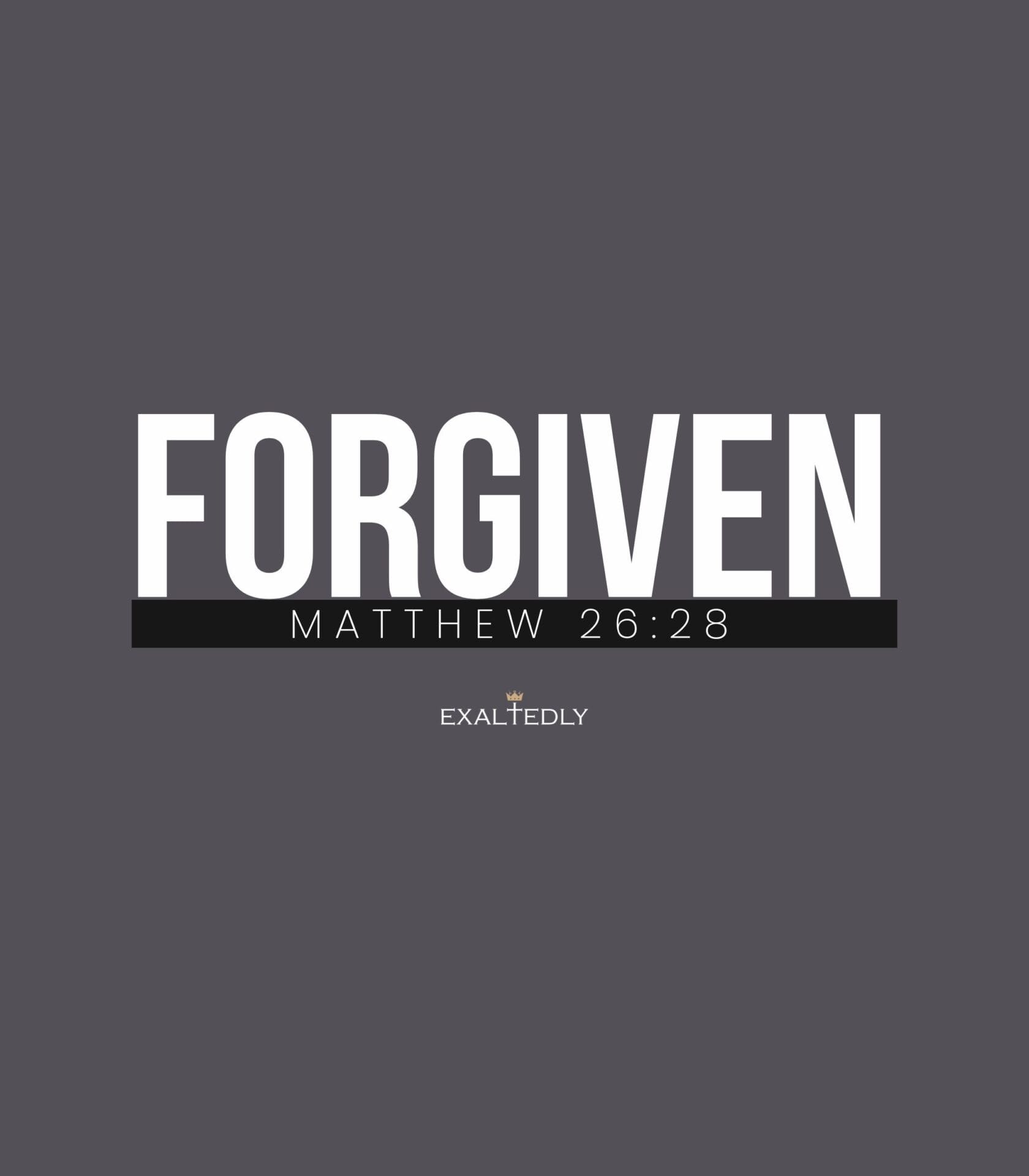 Forgiven Men's Long Sleeve Tee - Hover