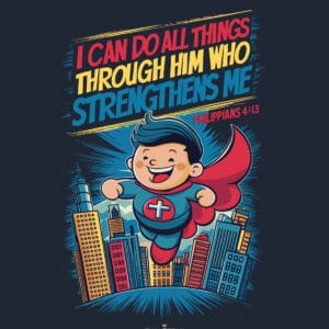 I Can Do All Things Superhero Boy's Tee