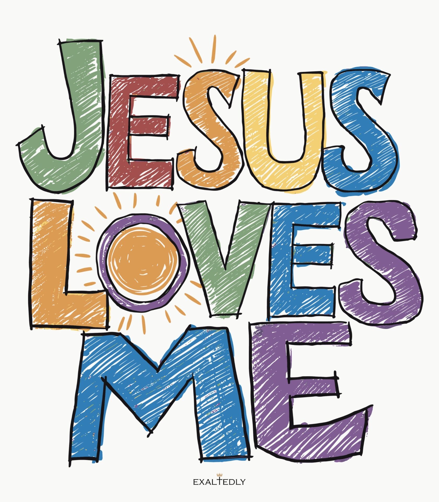 Jesus Loves Me Kid's Unisex Tee - Hover