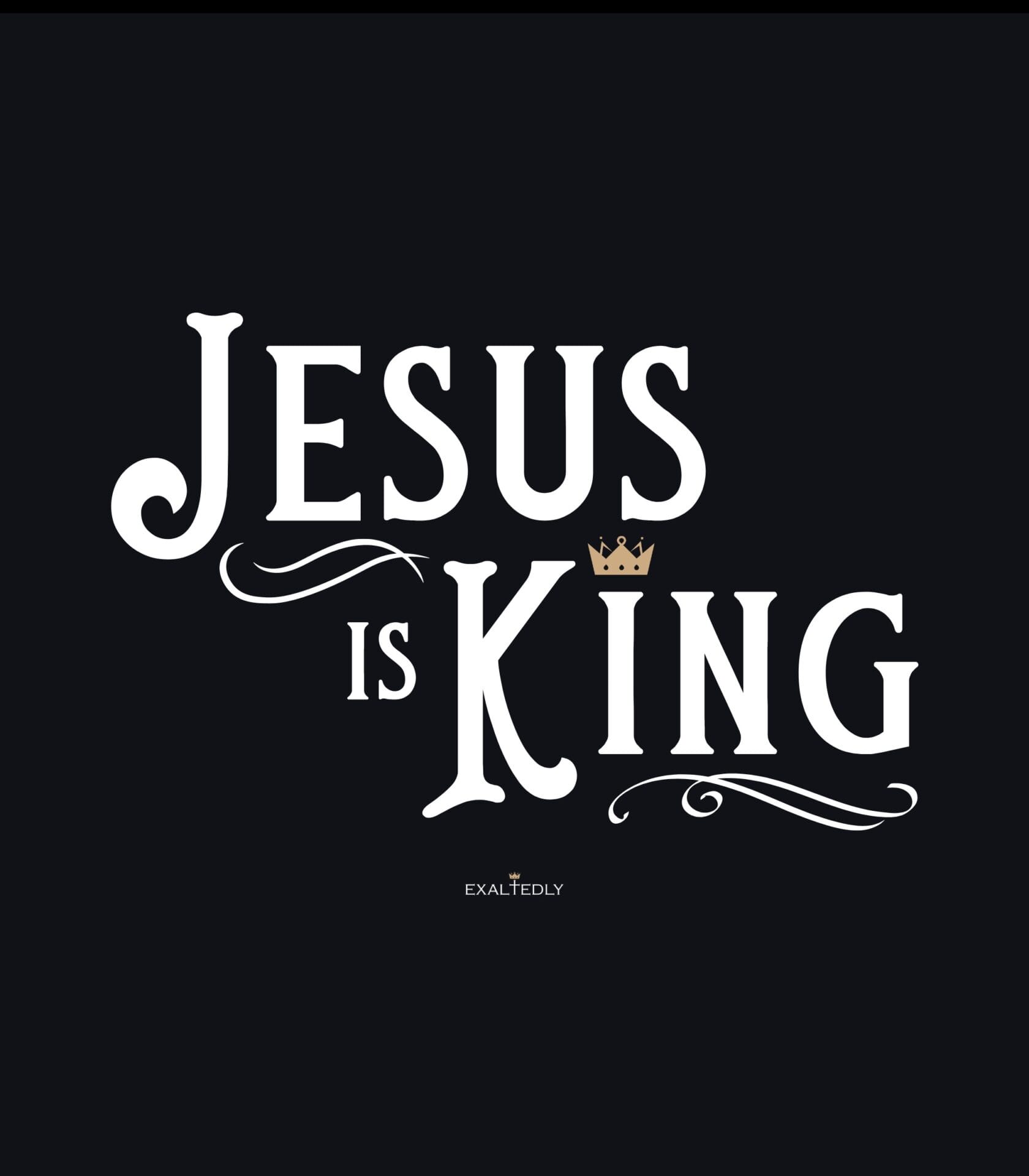 Jesus is King Women's Tee - Hover