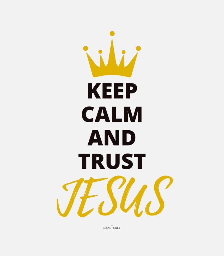 Keep Calm and Trust Jesus Women's Tee