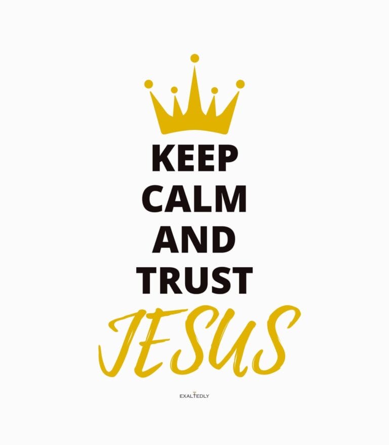 Keep Calm and Trust Jesus Women's Tee
