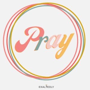 Pray Circles Girl's Tee