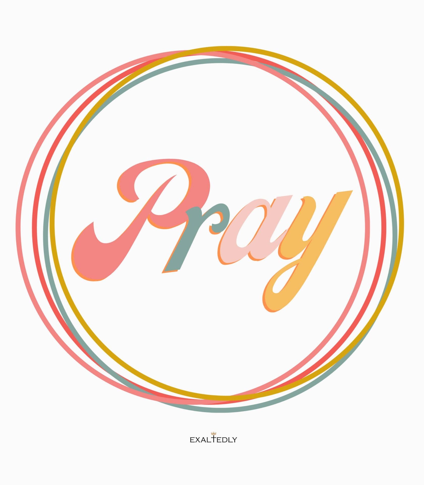 Pray Circles Women's Tee - Hover
