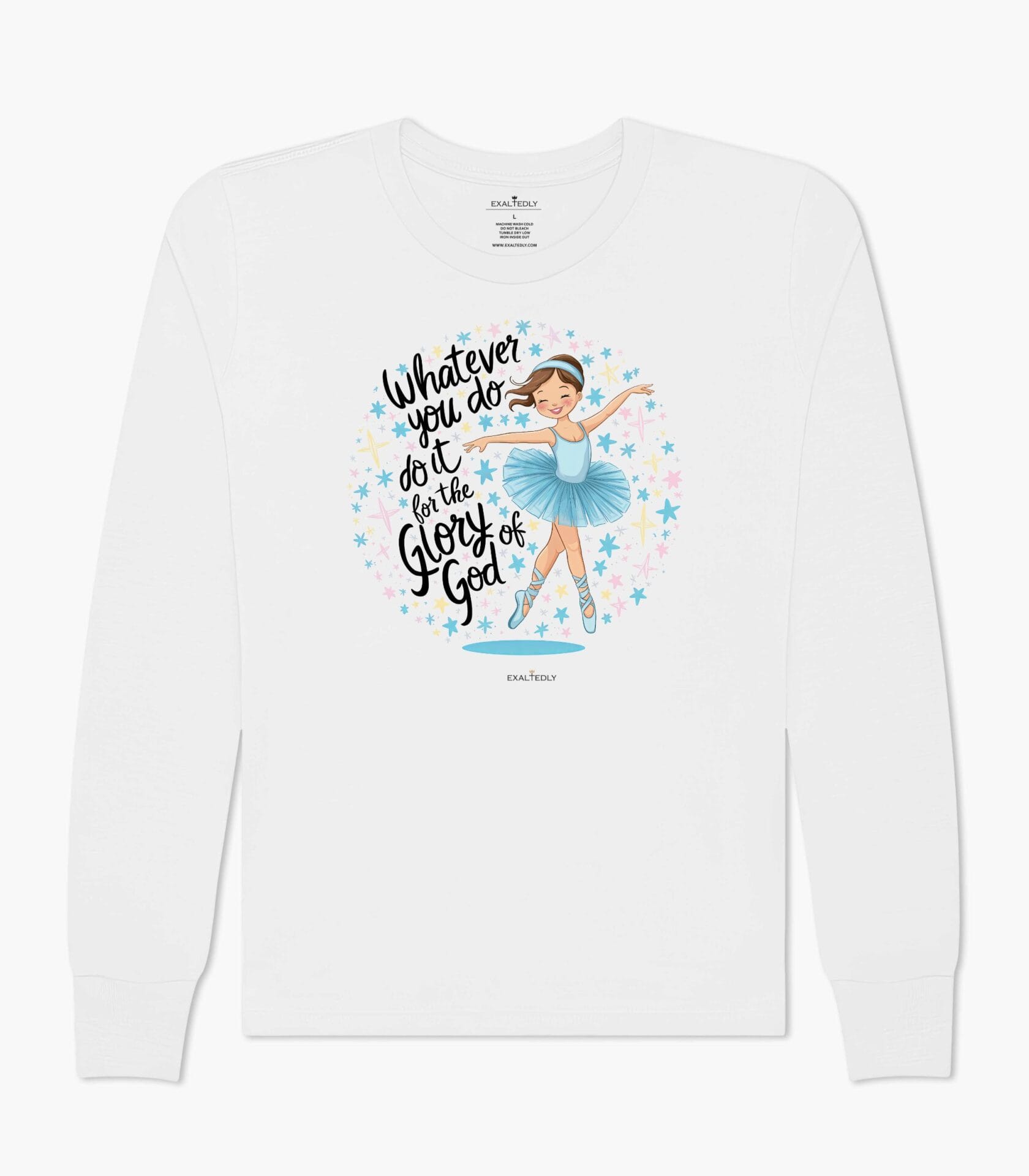 Do it for the Glory of God - Ballerina - Girl's  Long Sleeve Tee