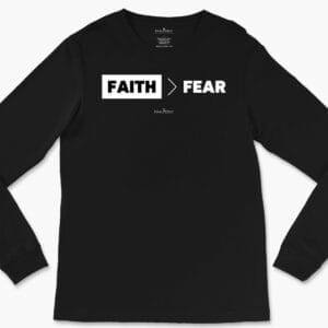Faith over Fear Unisex Long Sleeve Tee
