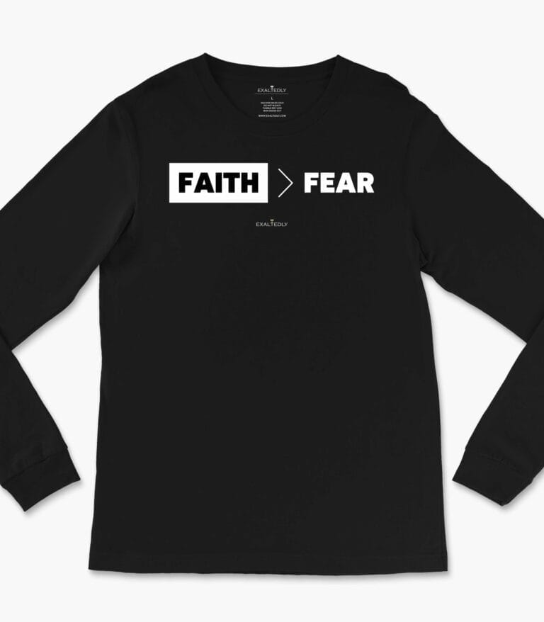 Faith Over Fear Unisex Long Sleeve Tee