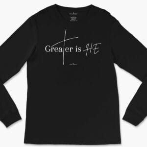 Greater is He Unisex Long Sleeve Tee