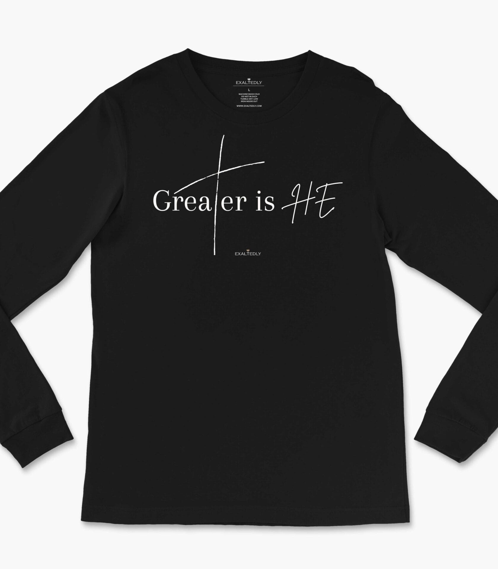 Greater is He Unisex Long Sleeve Tee