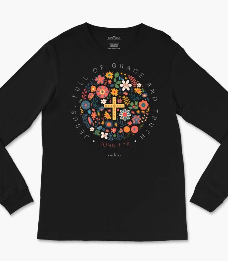 Jesus Full of Grace Women's Long Sleeve Tee