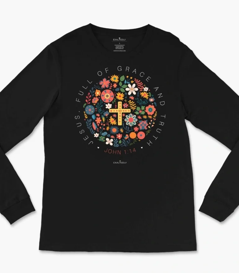 Jesus Full of Grace Women's Long Sleeve Tee