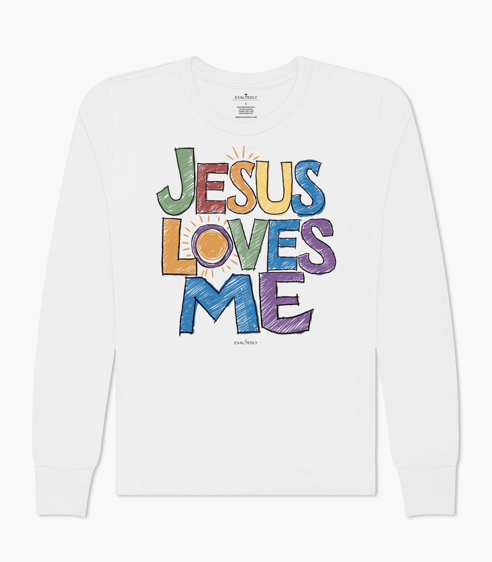 Jesus Loves Me Kid's Unisex Long Sleeve Tee