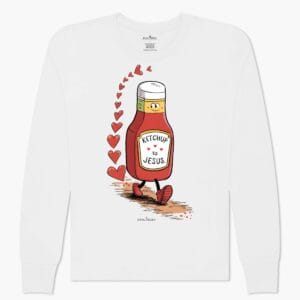 Ketchup to Jesus Kid's Unisex Long Sleeve Tee