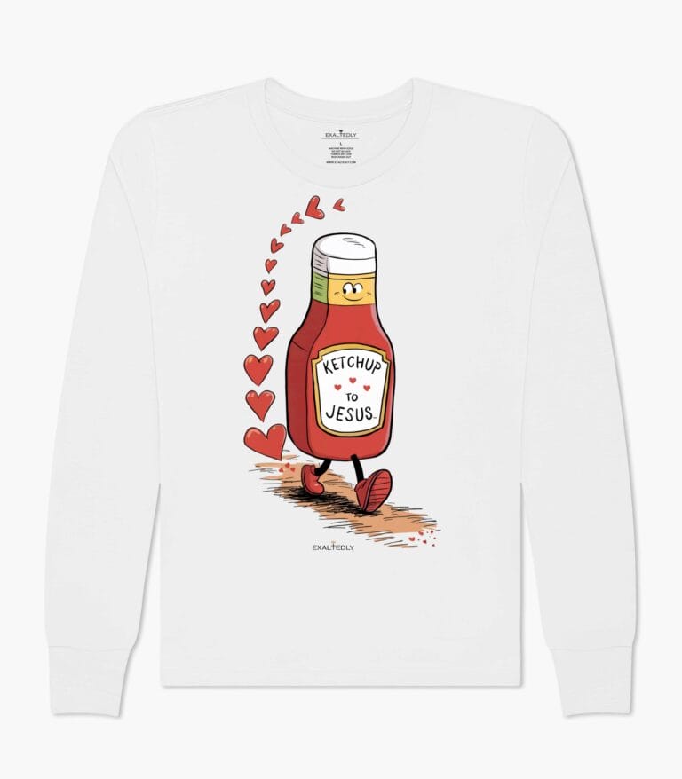 Ketchup to Jesus Kid's Unisex Long Sleeve Tee