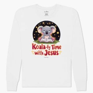 Koala-ty Time with Jesus Kid's Unisex Long Sleeve Tee