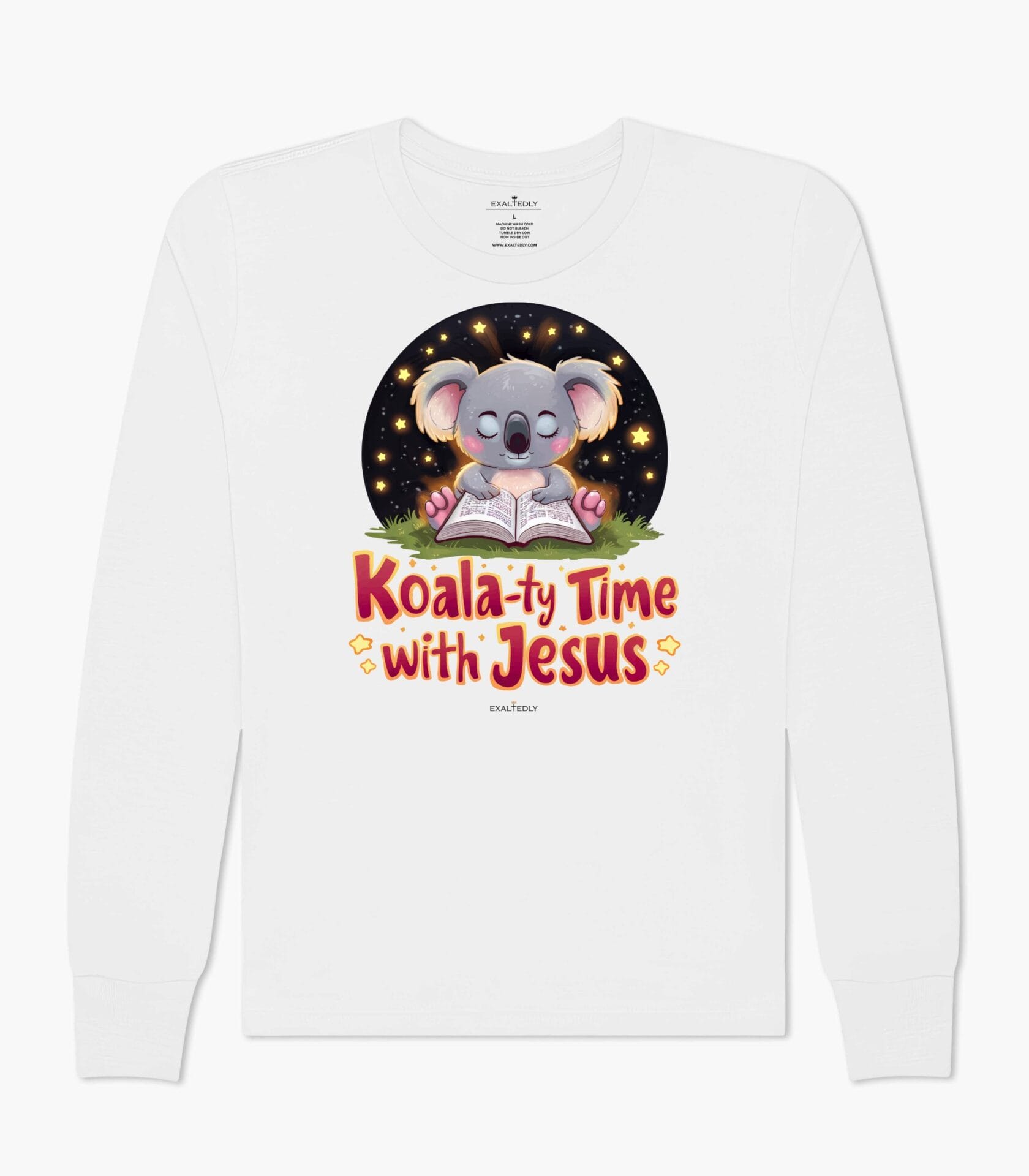 Koala-ty Time with Jesus Kid's Unisex Long Sleeve Tee