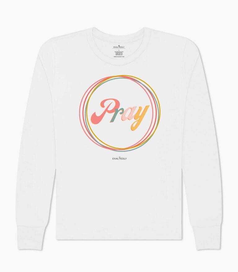 Pray Circles Girl's Long Sleeve Tee