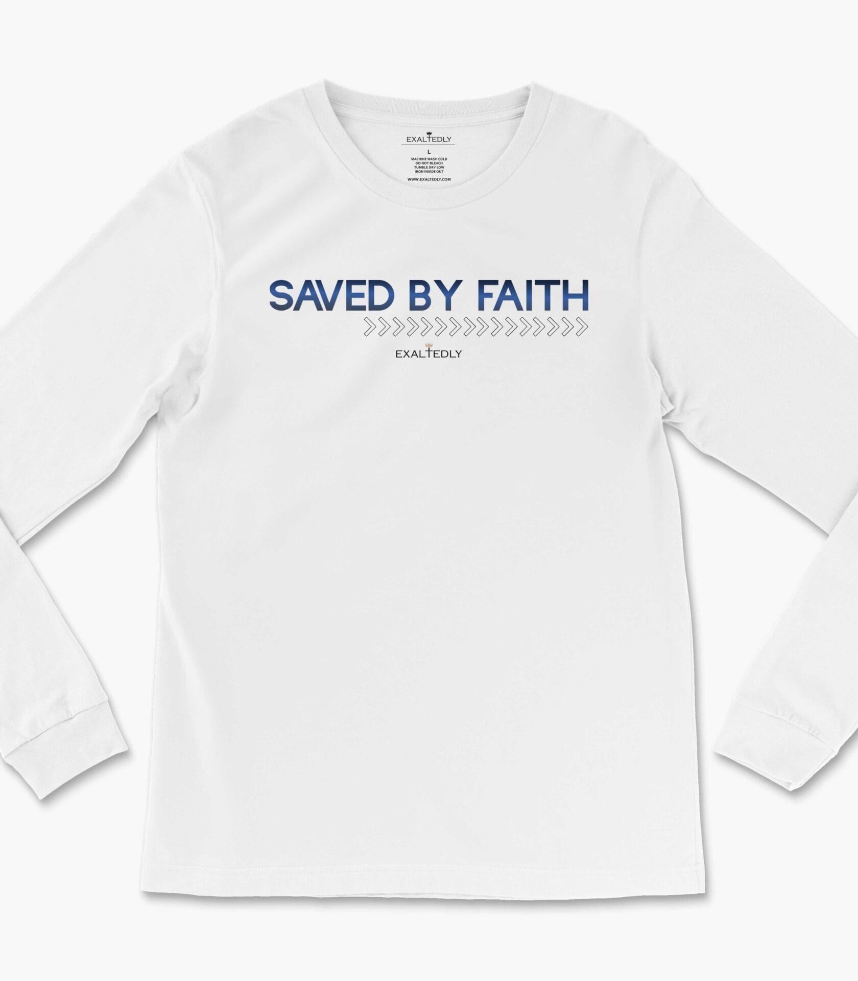 Saved by Faith Unisex Long Sleeve Tee