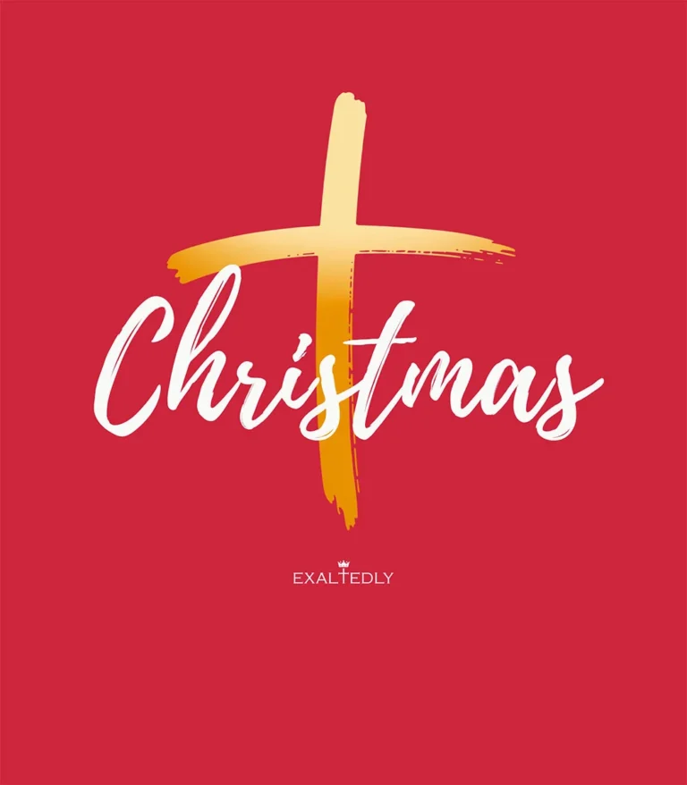 Christmas Cross Long Sleeve Tee - Hover