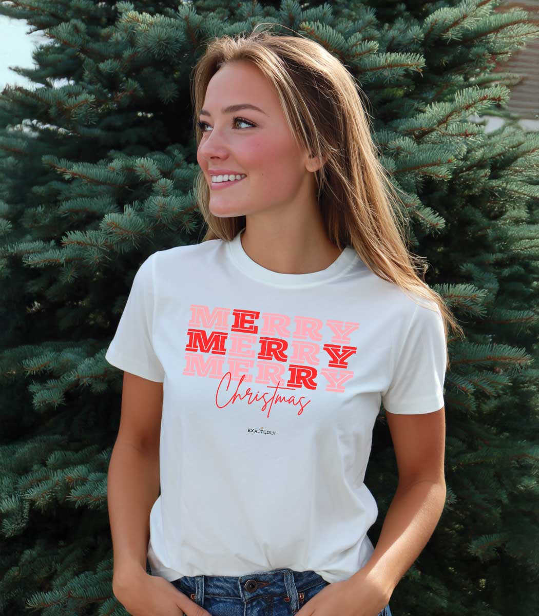 Merry Merry Merry Christmas Tee