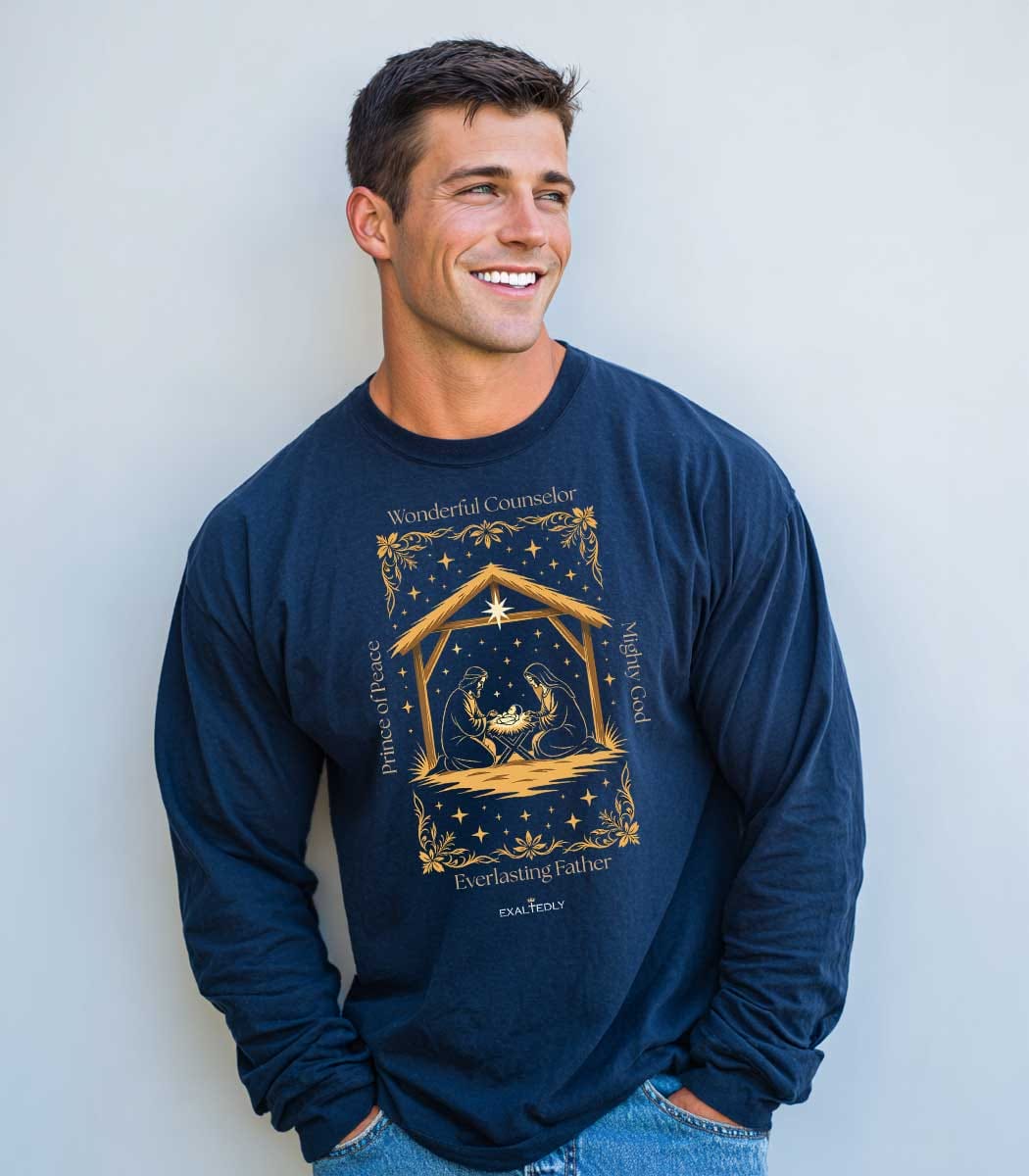 Wonderful Counselor Long Sleeve Christmas Tee