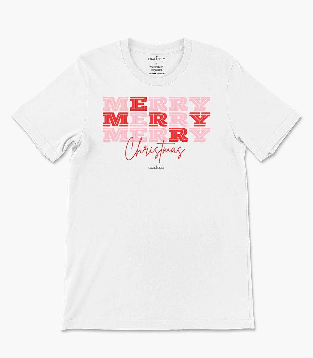 Merry Merry Merry Christmas Women's Tee