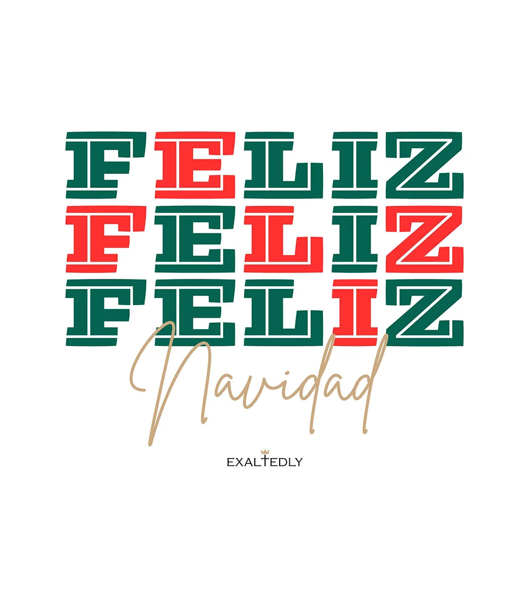 Feliz Feliz Feliz Navidad Christmas Tee