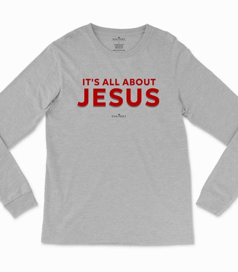 It's All About Jesus Unisex Long Sleeve Tee