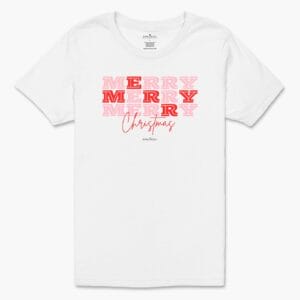Merry Merry Merry Christmas Girl's Tee